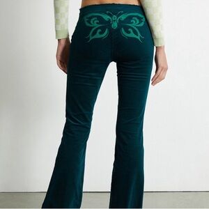 NWT Pacsun Low Rise Butterfly Detail Pant
